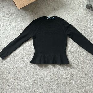 Draper James peplum pointelle peplum sweater in size M.